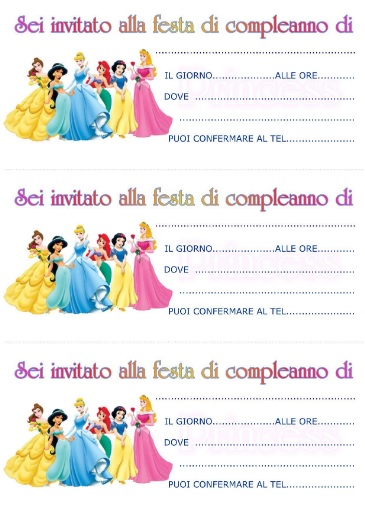 Biglietti X Invito Festa Di Compleanno Archives