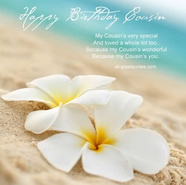 Awesome White Flower Birthday Wishes For Cousin - Fantastico Cartoline Di Buon Compleanno Con Fiori