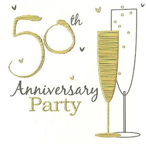 3 9 - Biglietti Invito Anniversario 50 Anni Matrimonio