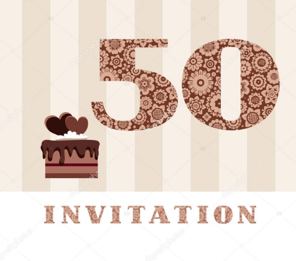 8 8 - Biglietti Invito Anniversario 50 Anni Matrimonio