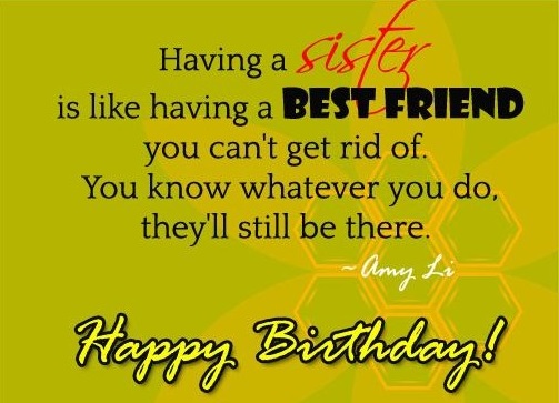 Birthday Quotes For Best Friend Sister - Birthday Quotes For Best Friend