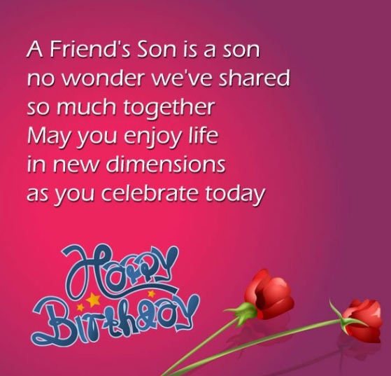 Birthday Wishes Of Friends Son - Birthday Wishes Of Friend