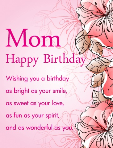 Lovely Birthday Messages For Mom - Lovely Birthday Messages
